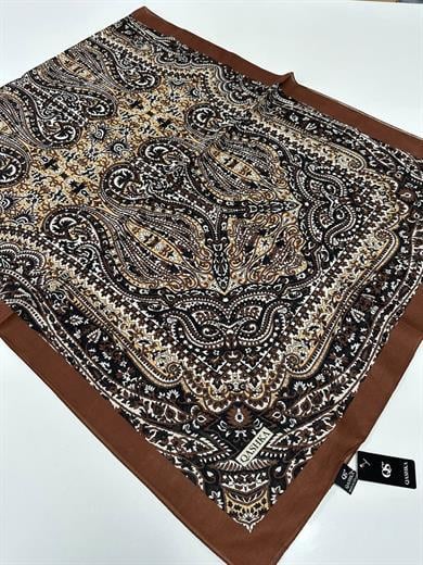 QASHKA Soft Pamuklu Şal Etro Desen LBD0922