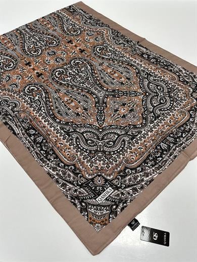 QASHKA Soft Pamuklu Şal Etro Desen LBD0920