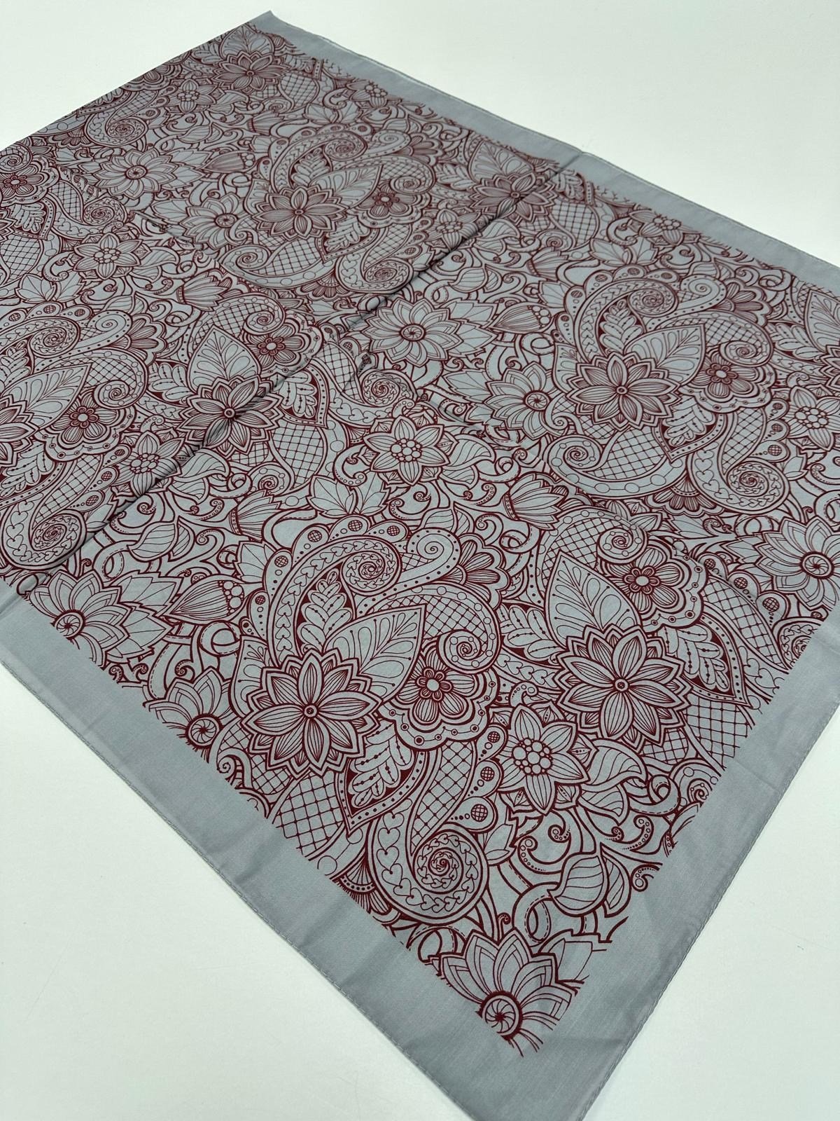 QASHKA Soft Pamuklu Şal Etro Desen LBD1102