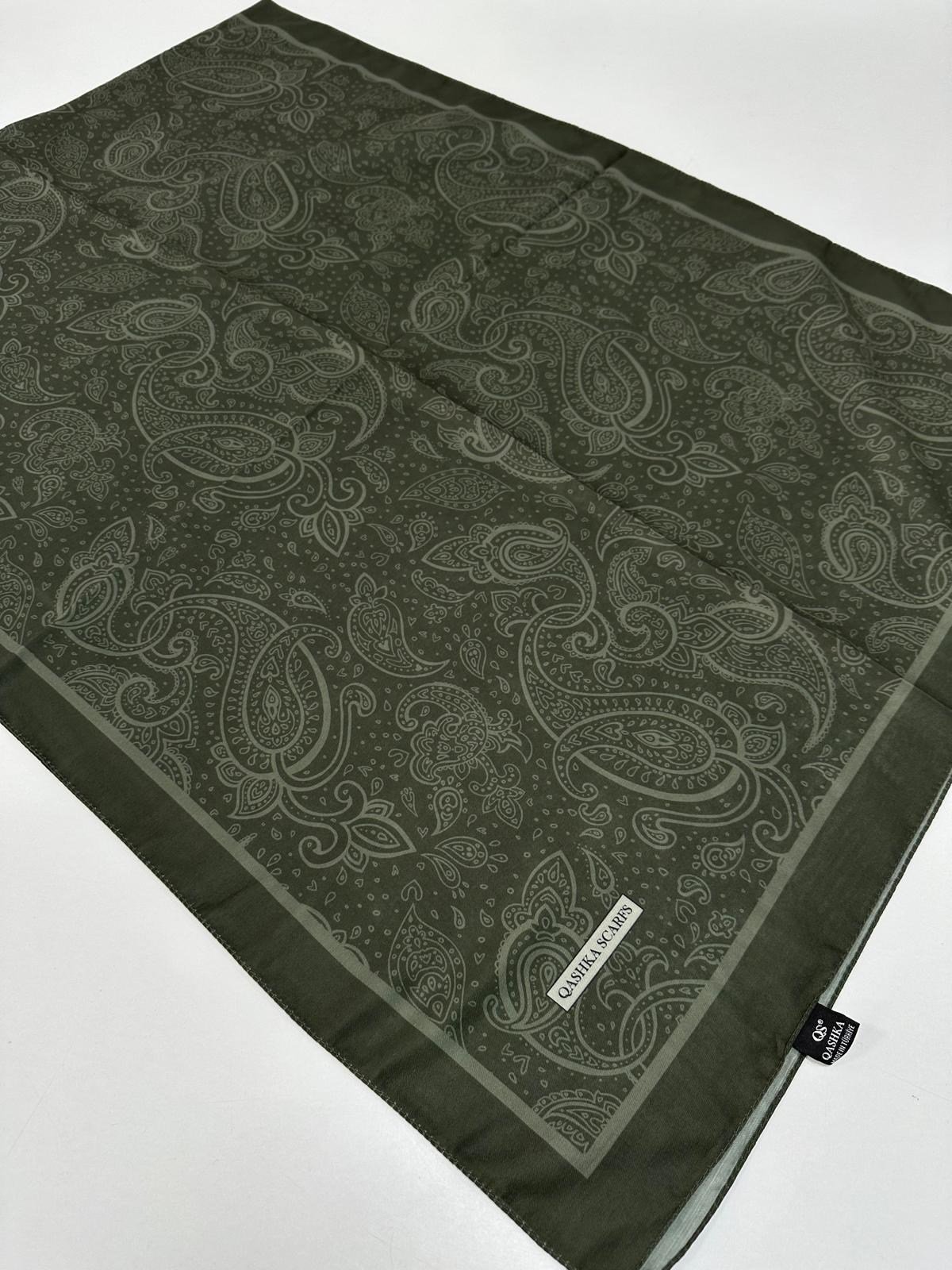 QASHKA Soft Pamuklu Şal Etro Desen LBD1016