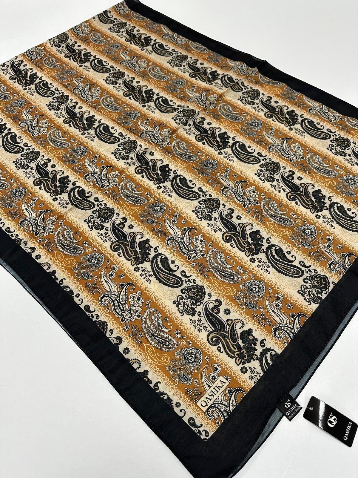 QASHKA Soft Pamuklu Şal Etro Desen LBD0506
