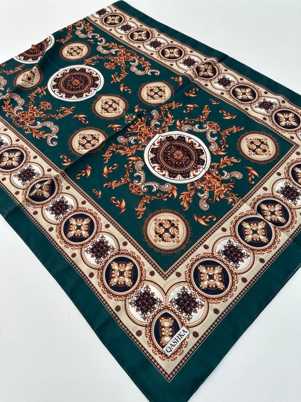 QASHKA Soft Pamuklu Şal Etro Desen LBD1321