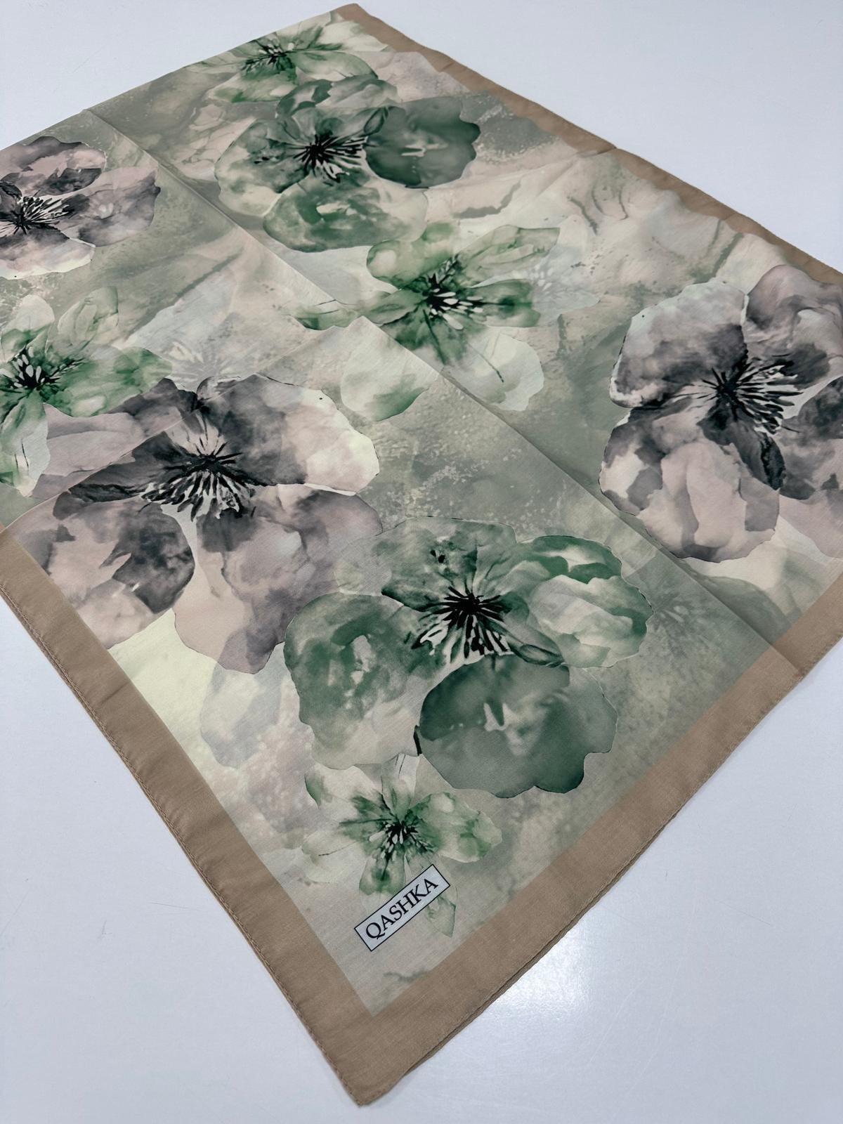 QASHKA Soft Pamuklu Şal Etro Desen LBD1603