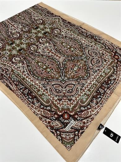 QASHKA Soft Pamuklu Şal Etro Desen LBD0917
