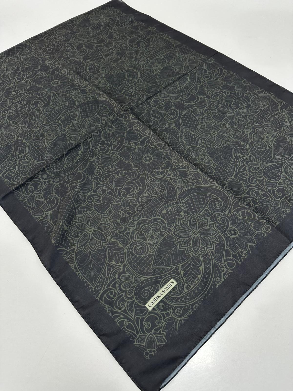 QASHKA Soft Pamuklu Şal Etro Desen LBD1111