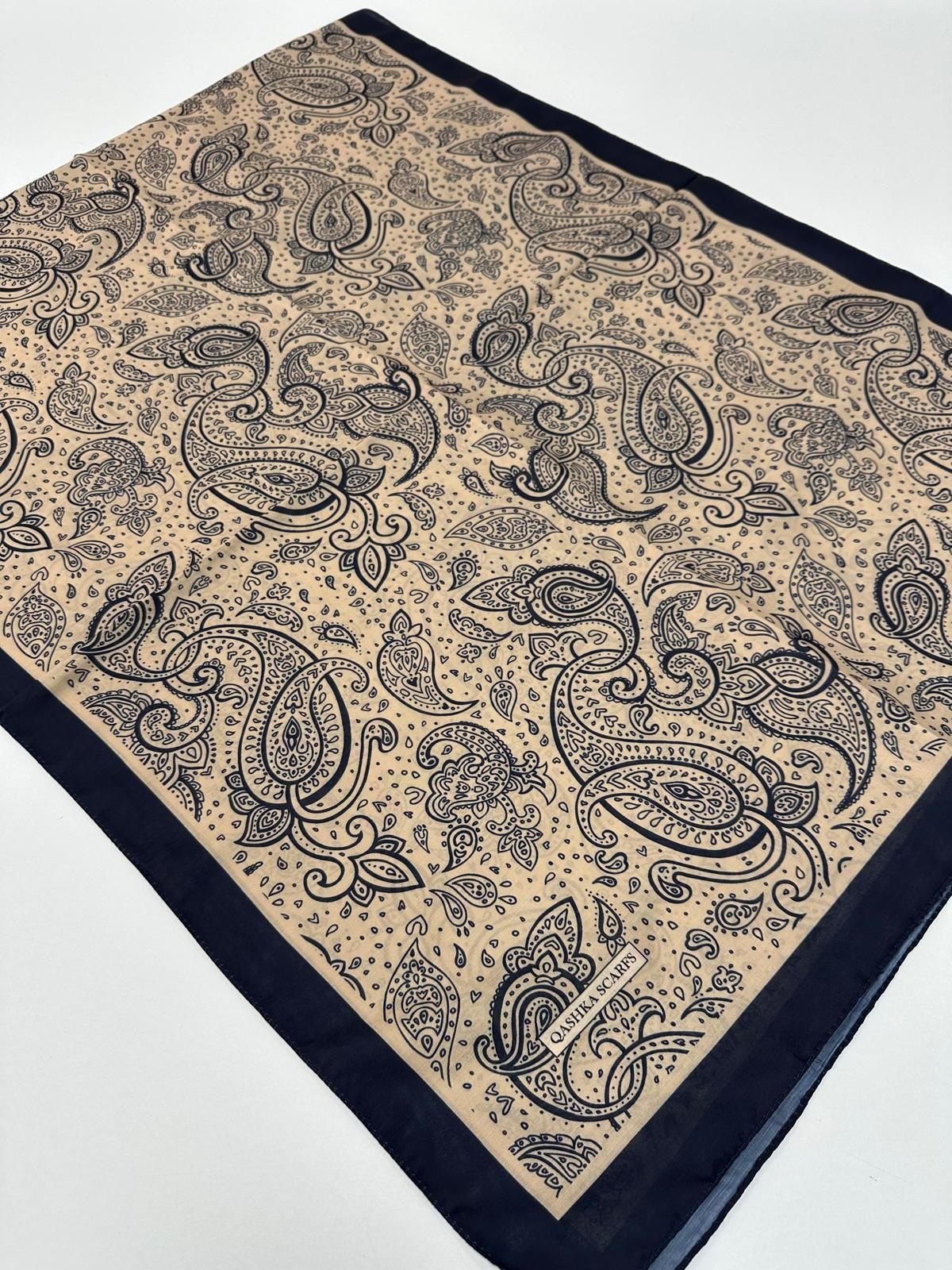 QASHKA Soft Pamuklu Şal Etro Desen LBD1004