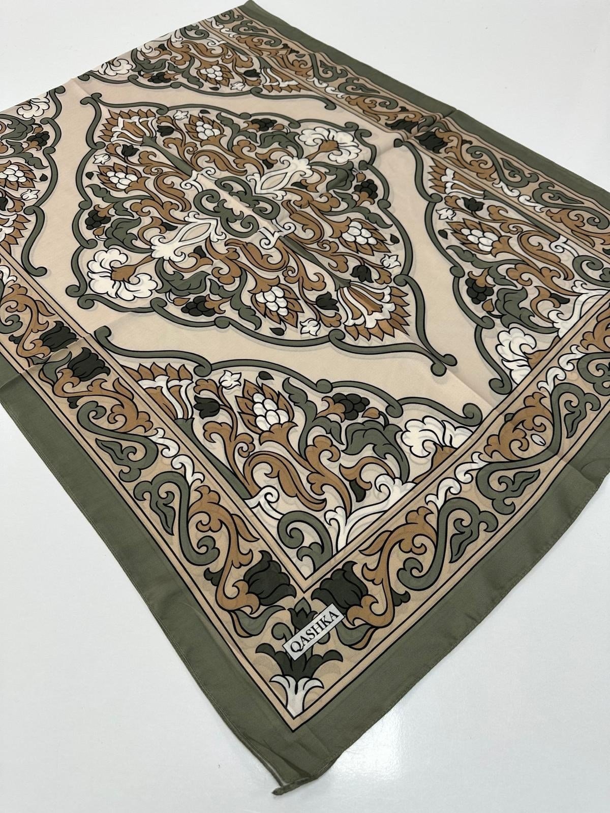 QASHKA Soft Pamuklu Şal Etro Desen LBD0720