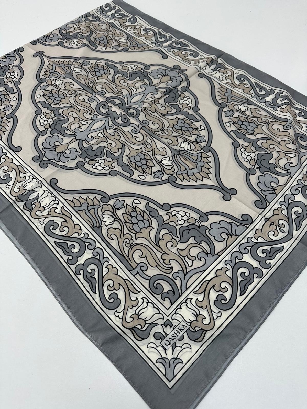 QASHKA Soft Pamuklu Şal Etro Desen LBD0709