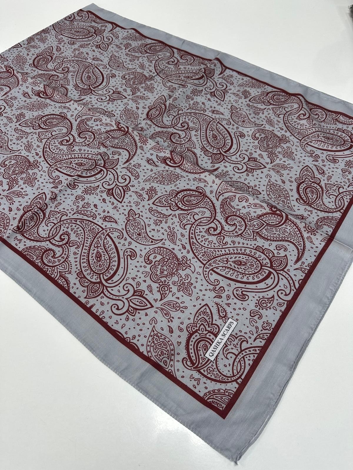 QASHKA Soft Pamuklu Şal Etro Desen LBD1015