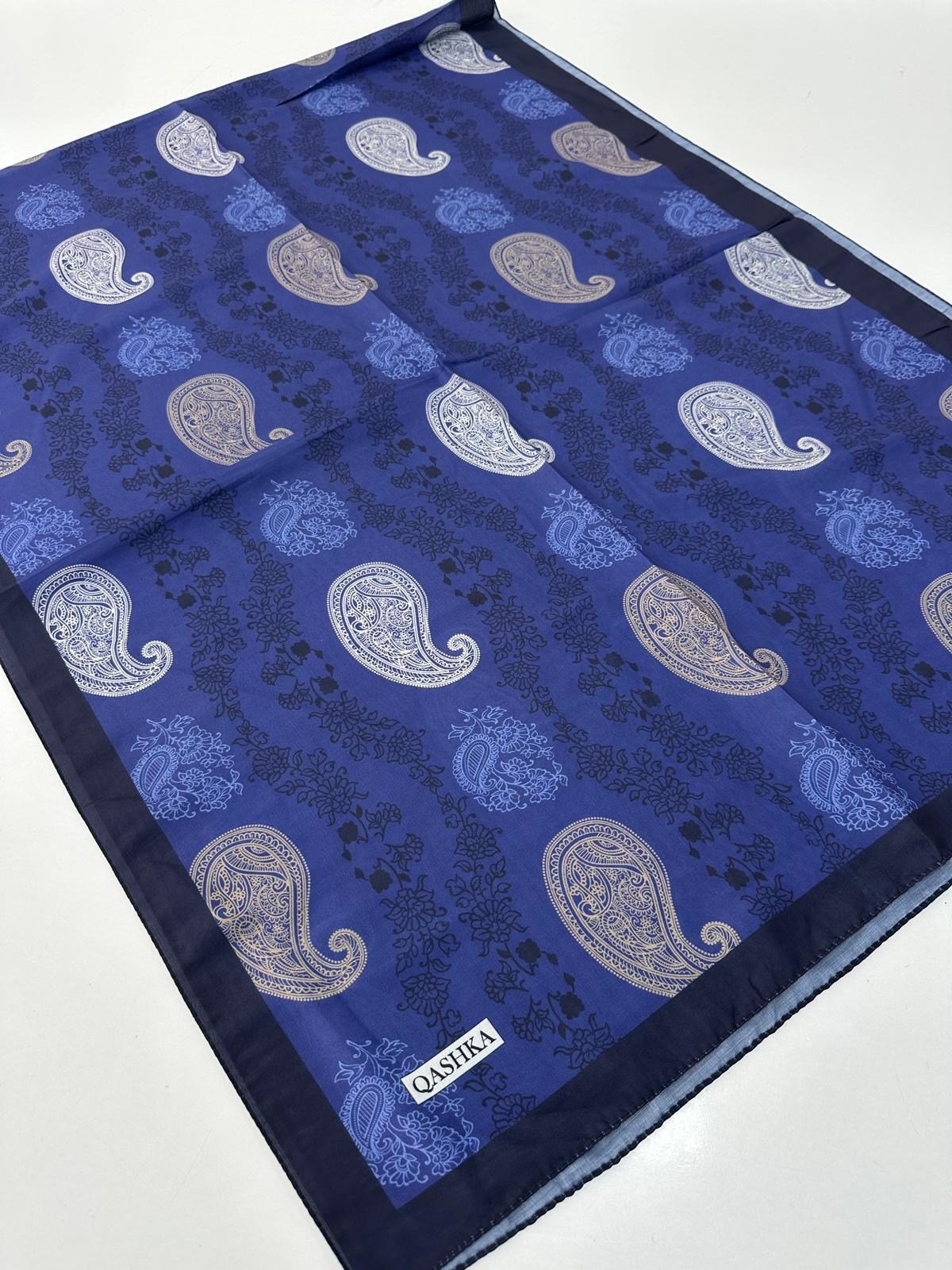 QASHKA Soft Pamuklu Şal Etro Desen LBD1409