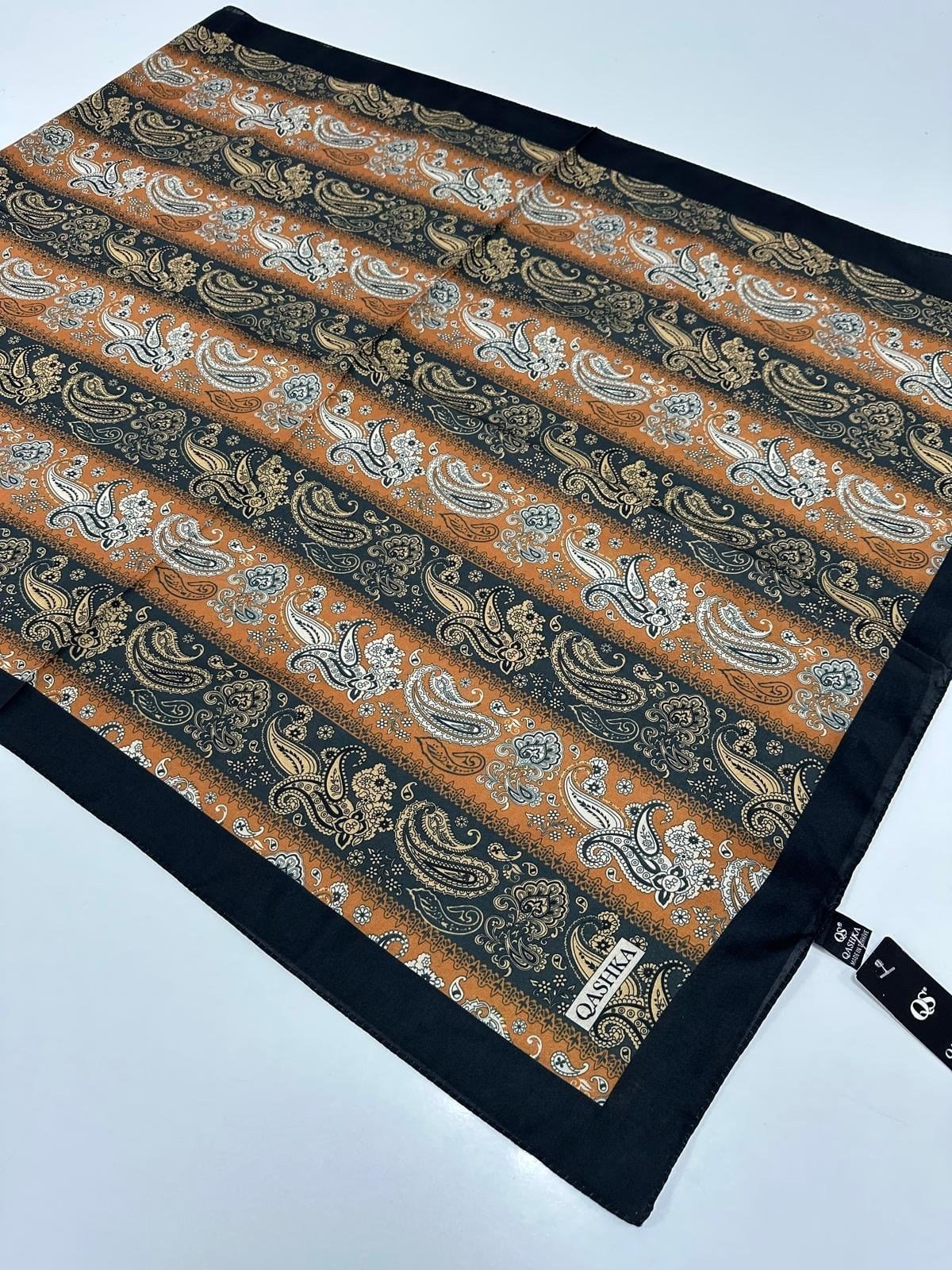 QASHKA Soft Pamuklu Şal Etro Desen LBD0510