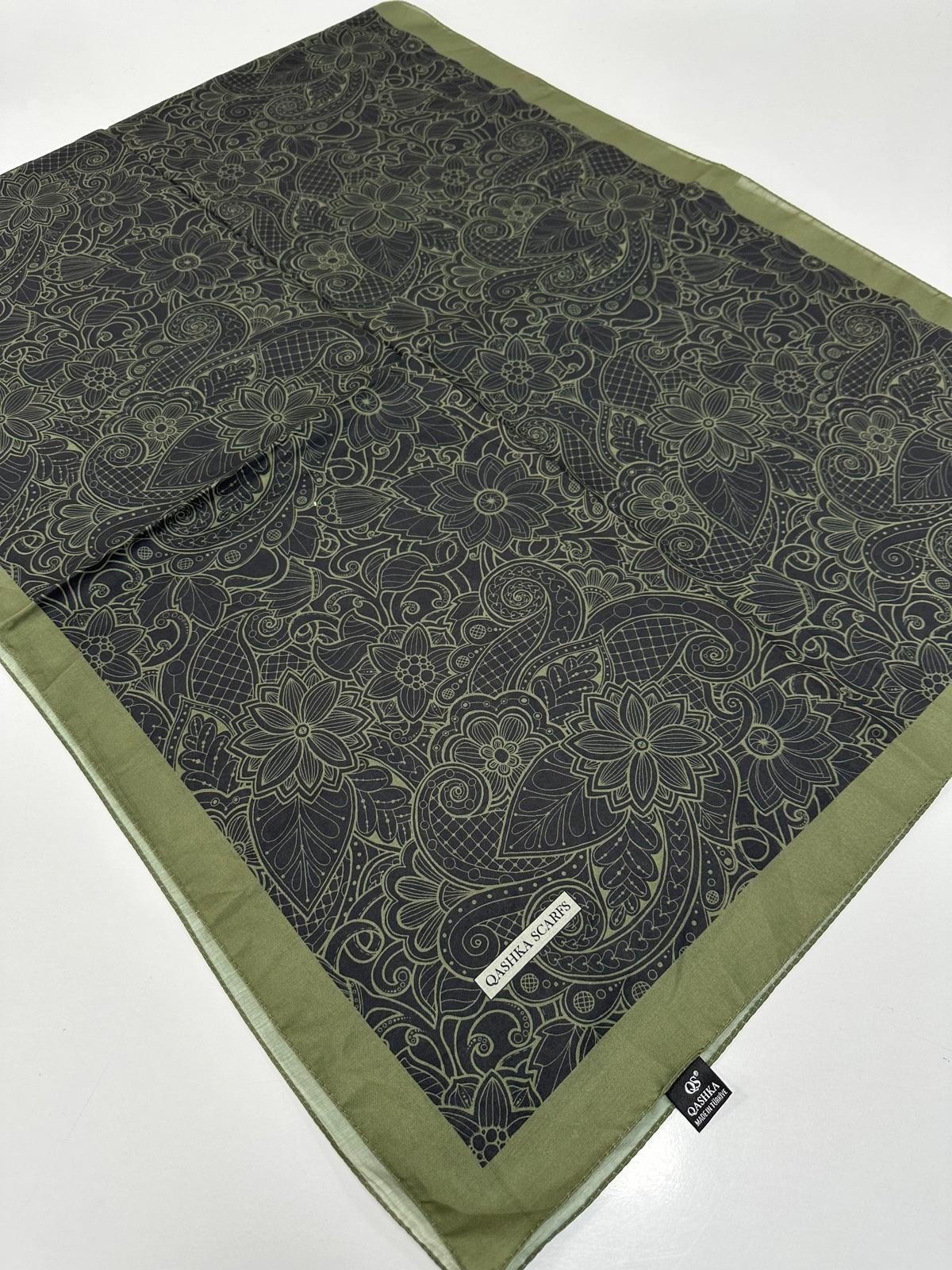 QASHKA Soft Pamuklu Şal Etro Desen LBD1106