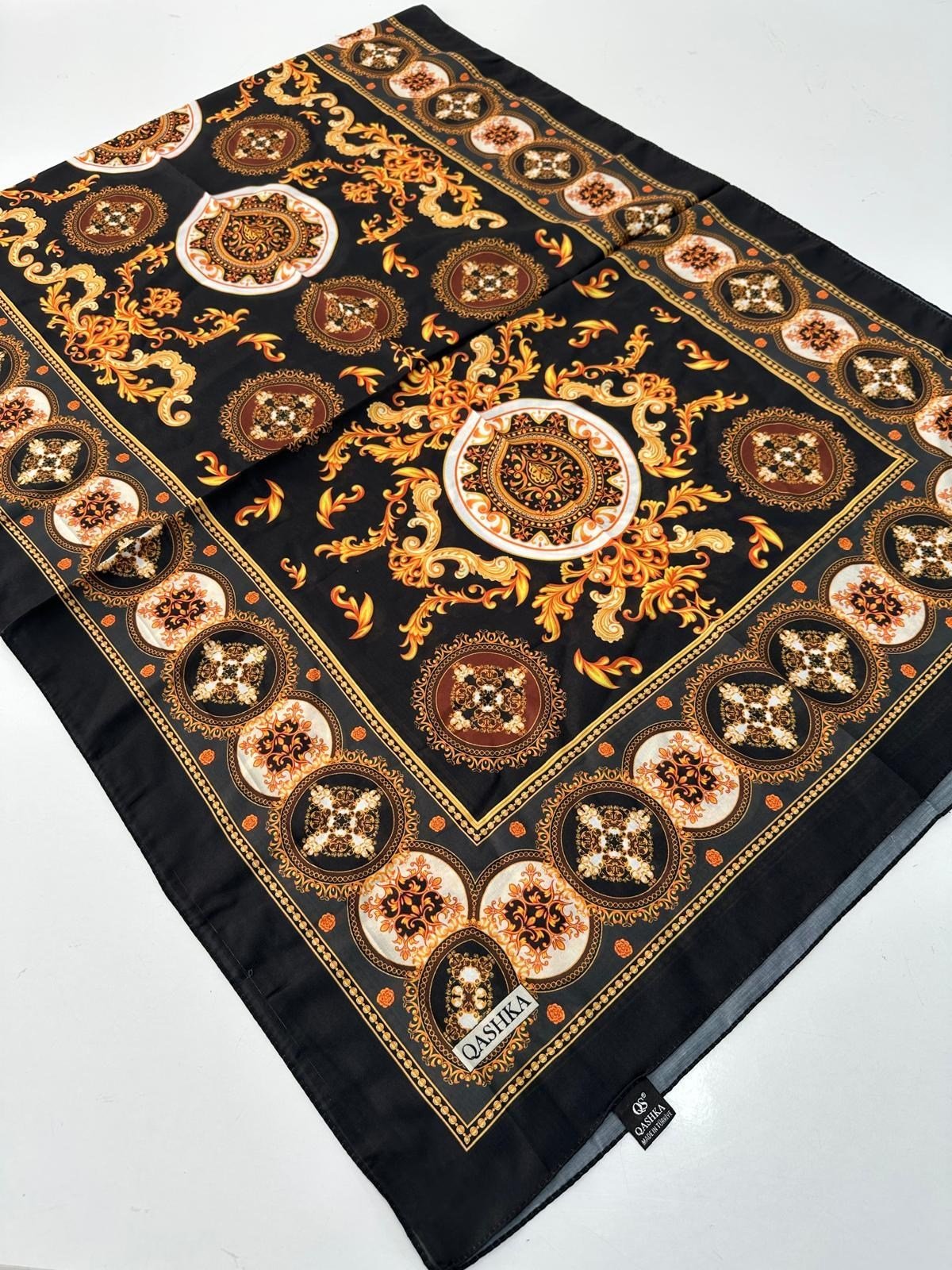 QASHKA Soft Pamuklu Şal Etro Desen LBD1304