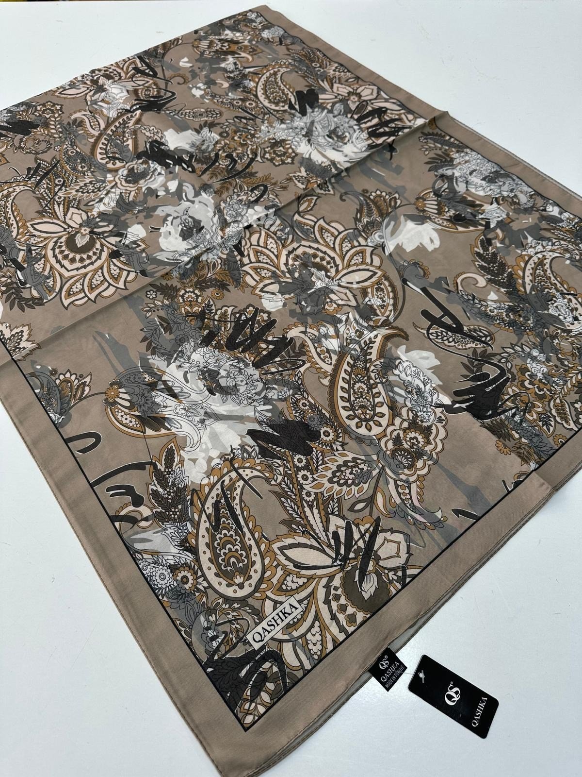 QASHKA Soft Pamuklu Şal Etro Desen LBD1205