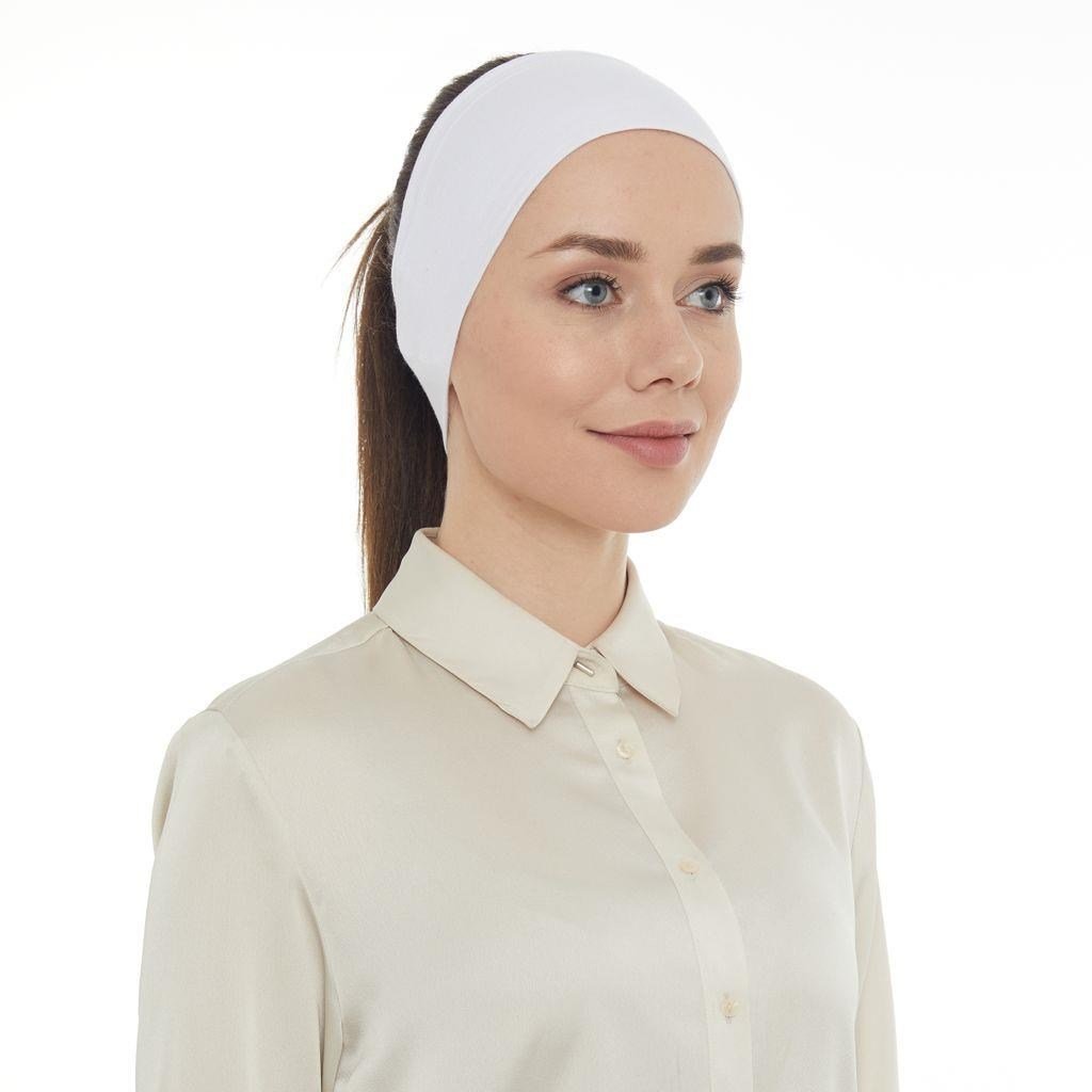 Silikonlu Bandana Beyaz  BXA0110