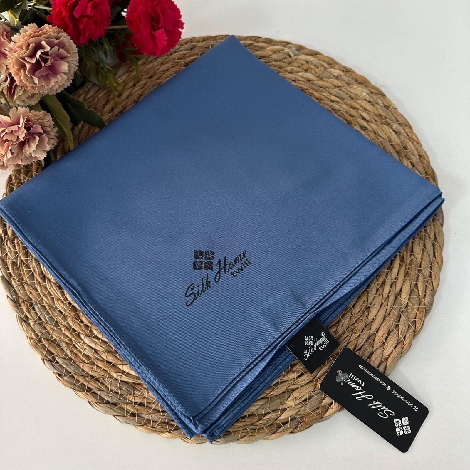 Silk Home Düz Renk Twill Eşarp İndigo  LTH0206