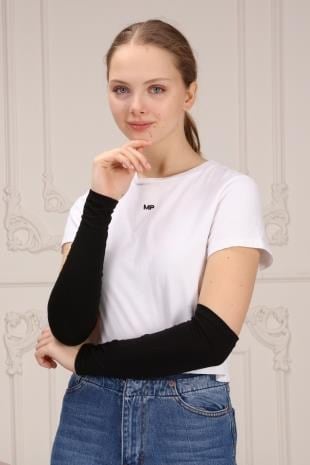 Siyah Düz Kolluk Standart Beden MKK0201