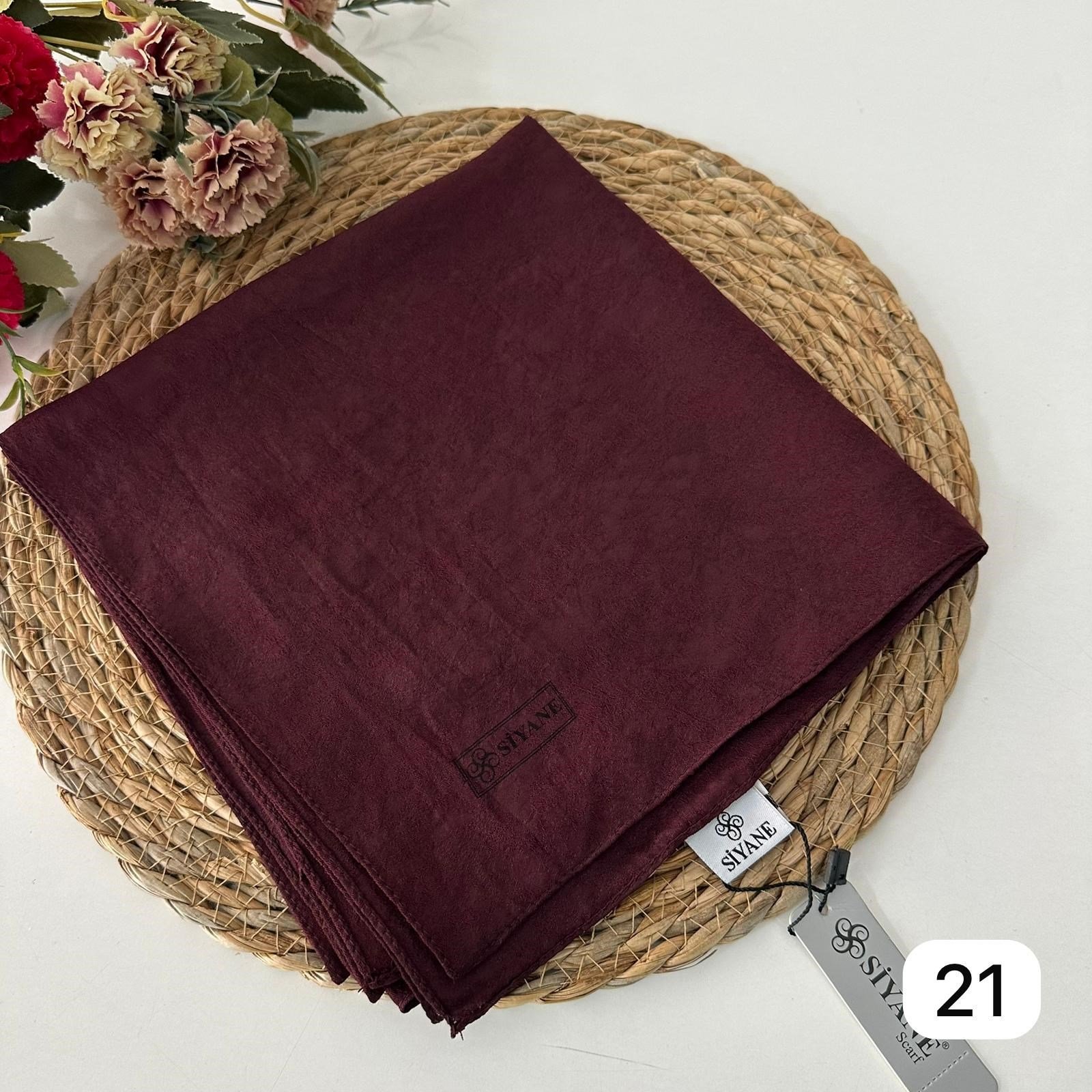 Siyane Lisa Efektli Vual Eşarp  DVS0221