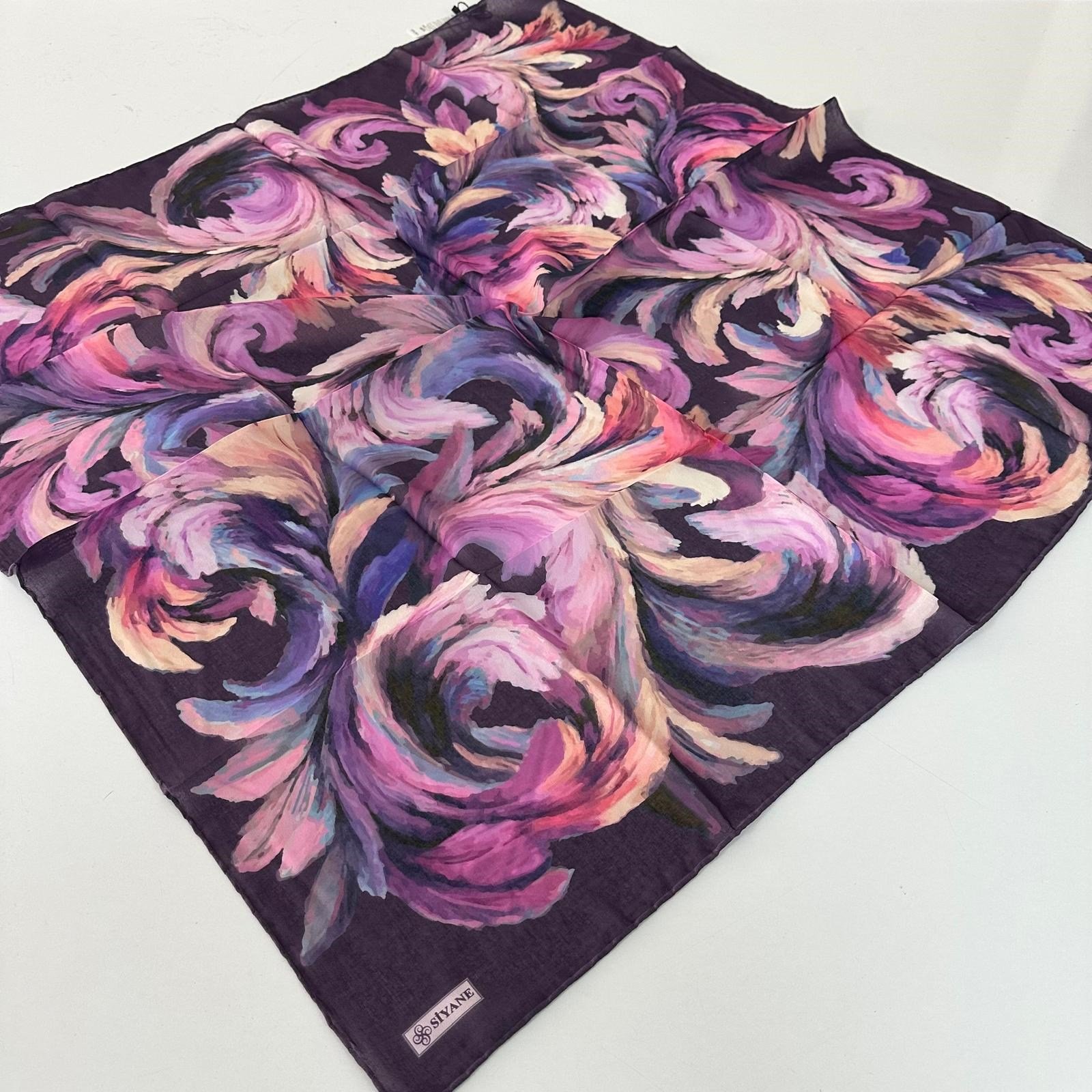 Siyane Natürel Soft Pamuklu Eşarp LRC1011
