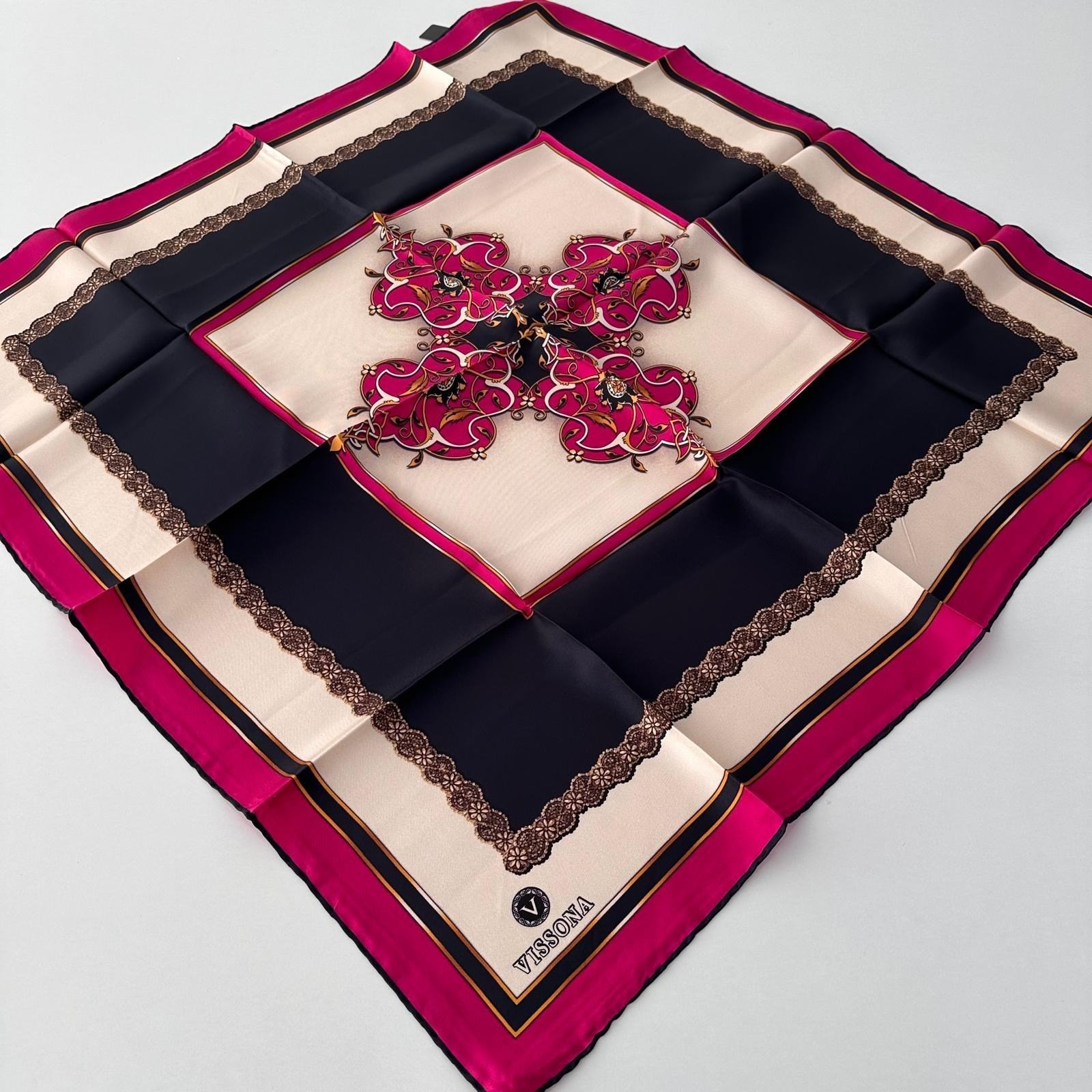 Vissona Twill İpek Eşarp IPK4509