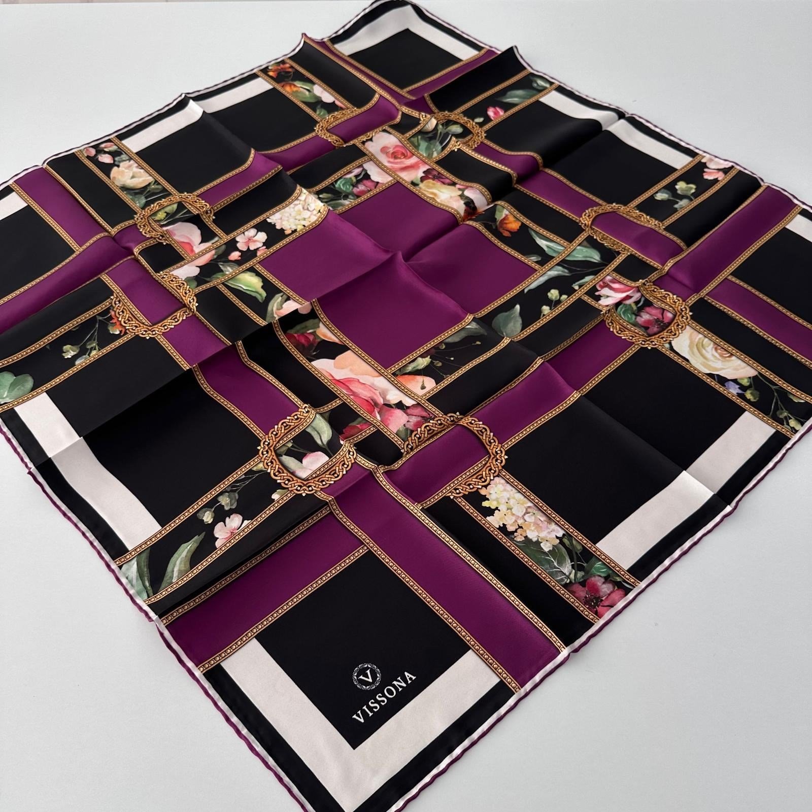 Vissona Twill İpek Eşarp IPK5408