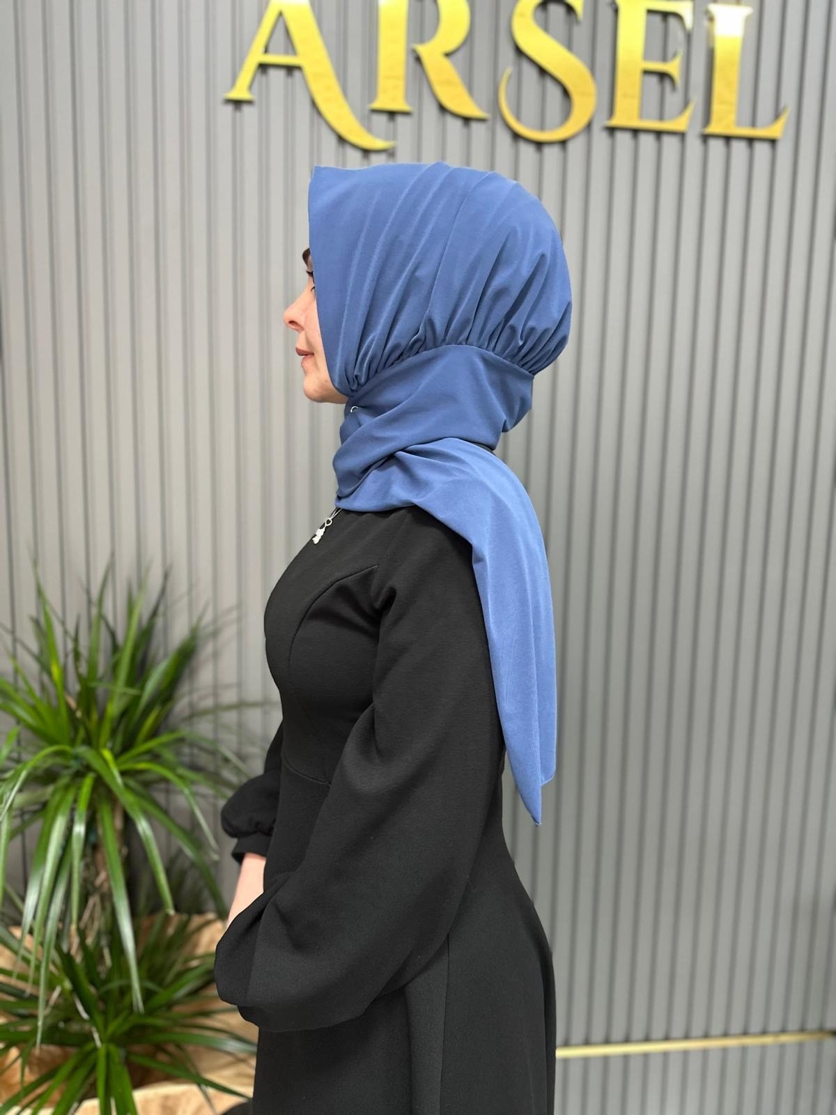 Yeni Pratik Şal Açık Lacivert BNC0303