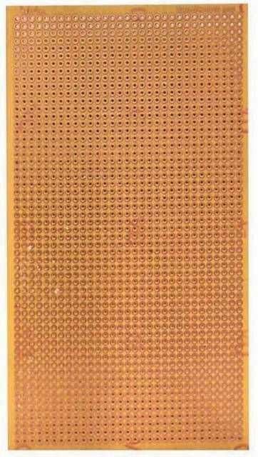 13x23cm Tek Yüzlü Delikli Bakırlı Plaket (Pertinaks Malzeme)