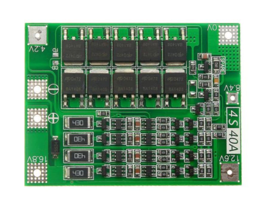 4S 40A 16.8V 18650 Li-ion BMS Balans Şarj ve Koruma Kartı