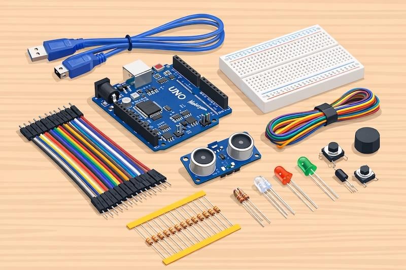 Makeryum Arduino Uno Sensörlü Elektronik Seti