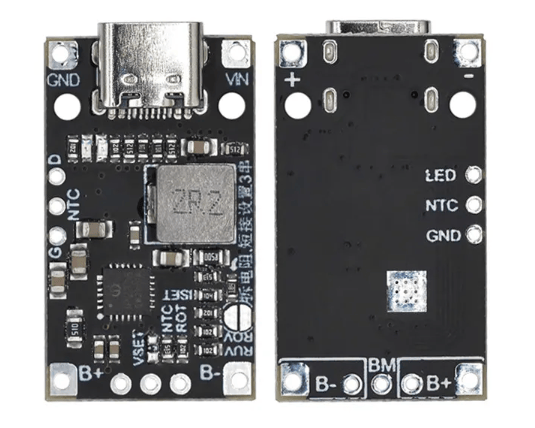 Type-C USB 2S BMS 15W 8.4V / 12.6V 1.5A Pil Şarj Boost Modülü