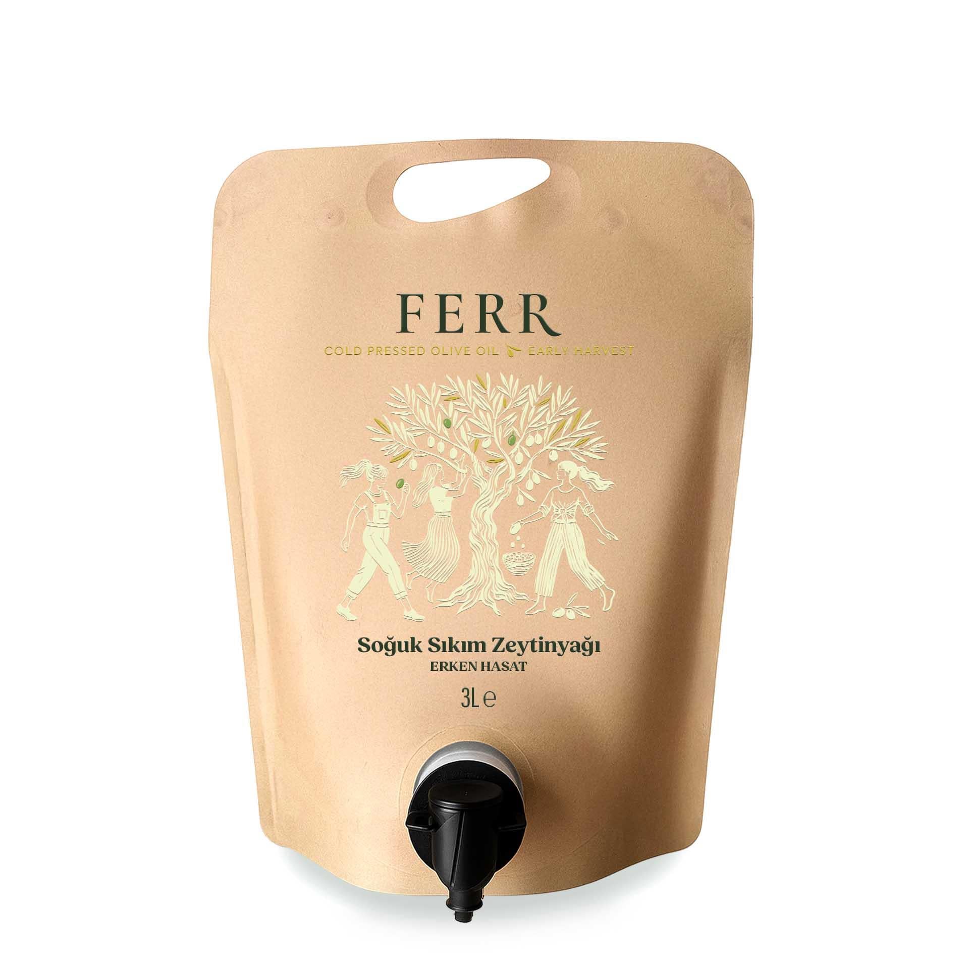 FERR Erken Hasat Soğuk Sıkım Zeytinyağı Pouch 3 Lt.