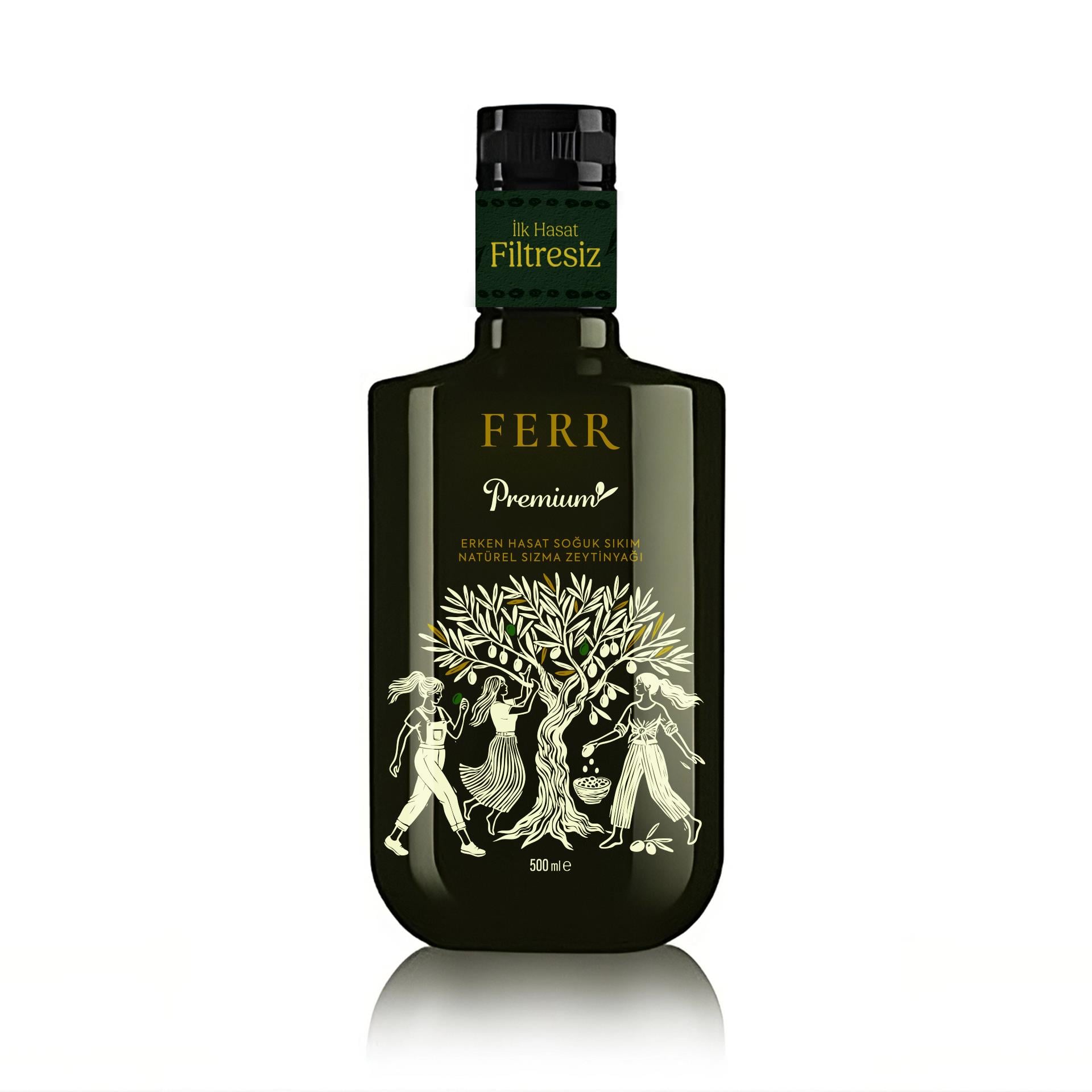 FERR Premium 2026 İlk Hasat Filtresiz Zeytinyağı 500ml
