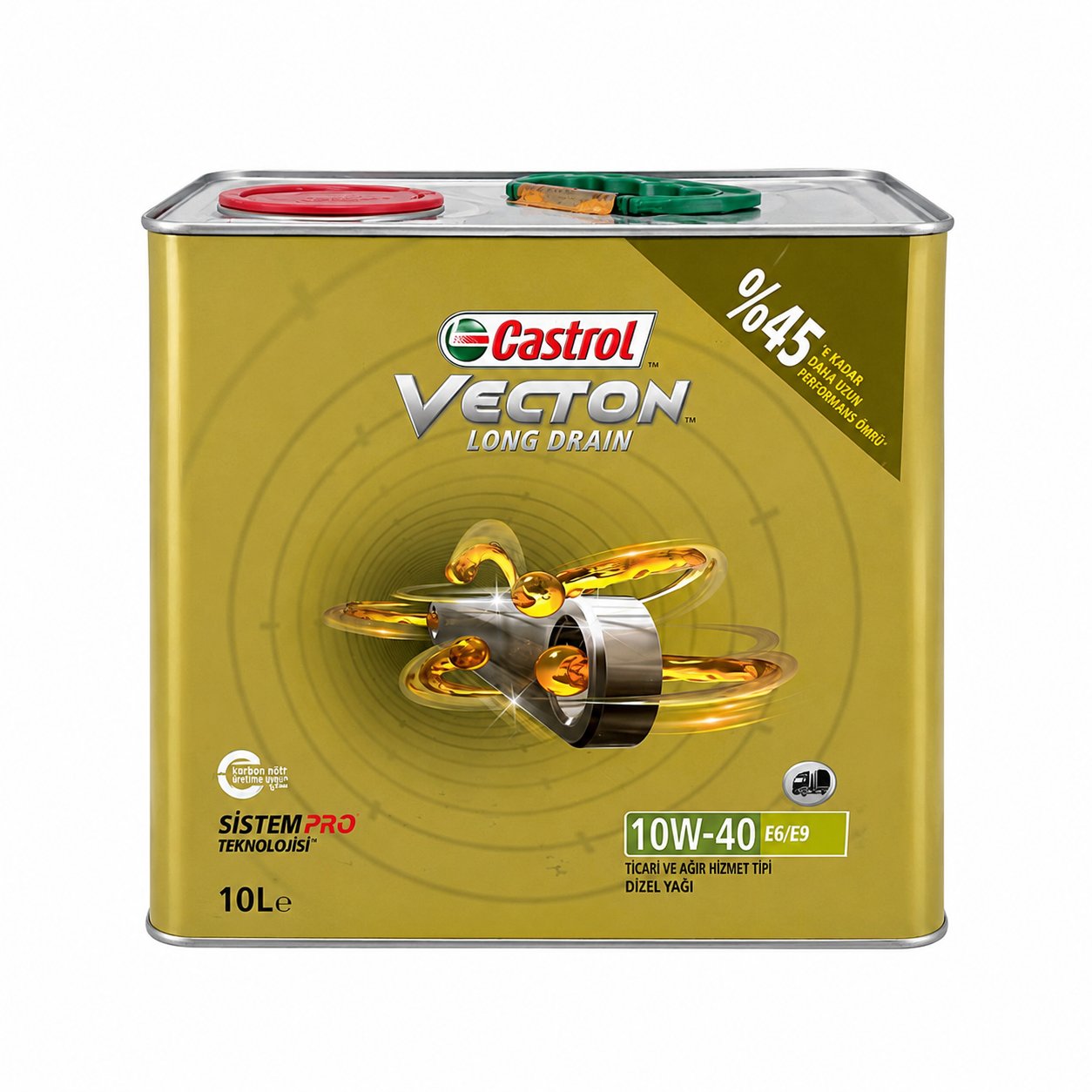 Castrol Vecton Long Drain 10W-40 Motor Yağı 10 L