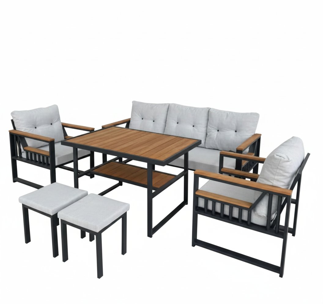 Açık Gri Akrilik Outdoor Kumaş