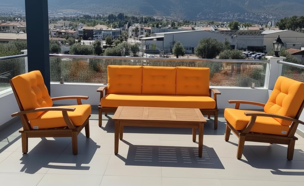 Java Ahşap Koltuk Takımı