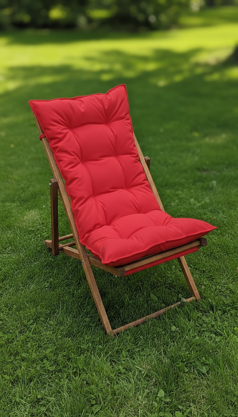 Pofuduk Katlanır Ahşap Şezlong Sandalye