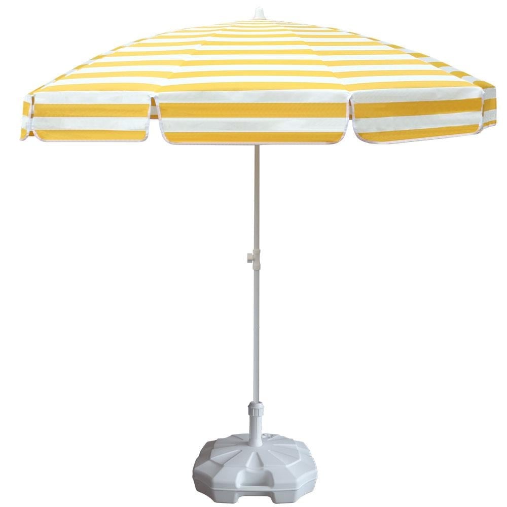 Sarı Çizgili Plaj Şemsiyesi 200 cm.