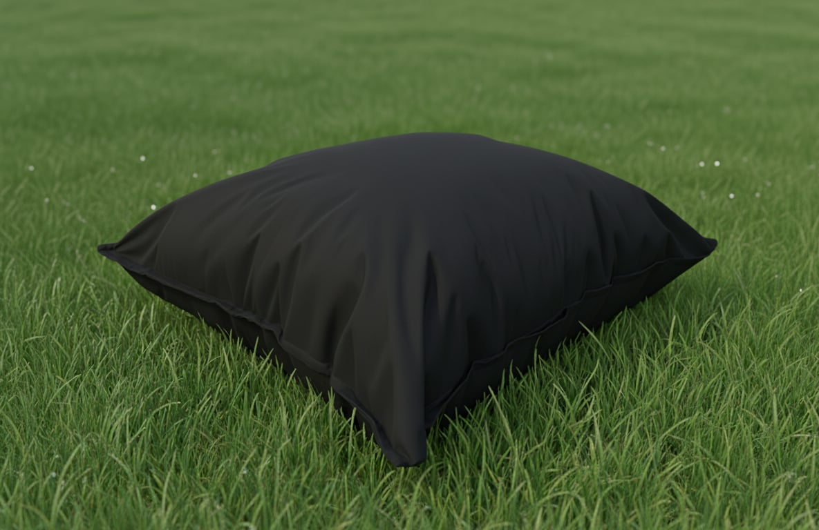 Siyah Akrilik Outdoor Kumaş