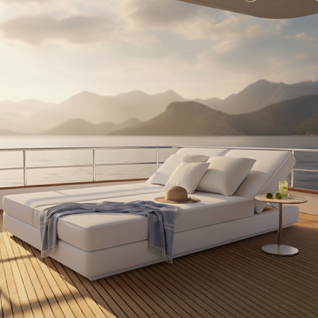 Yat İçin Duble SUNBED SİRELLA Kumaşlı ( SET )