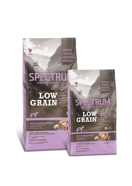 Spectrum Low Grain Kuzulu & Yaban Mersinli Köpek Maması 12Kg