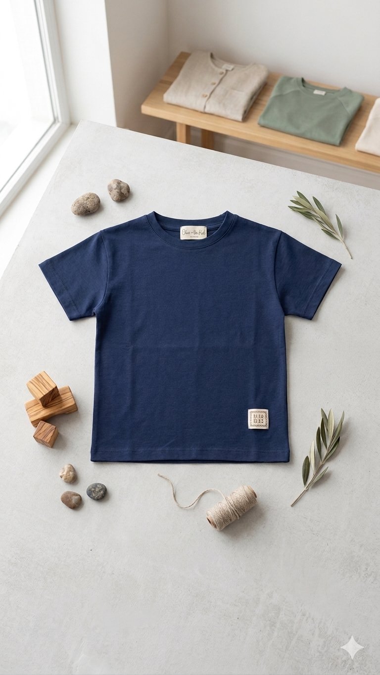 Basic Unisex Tshirt - İndigo