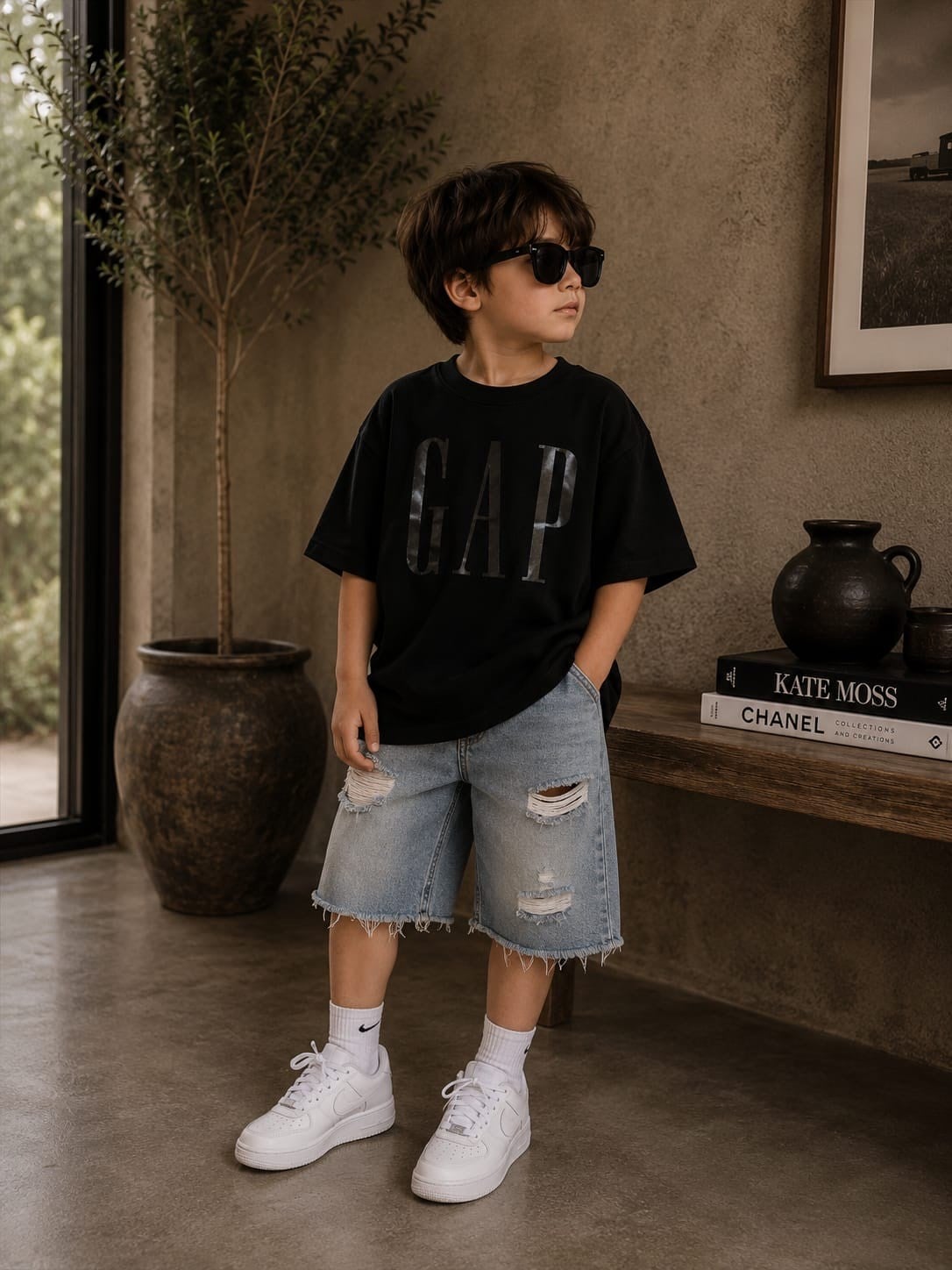 Battal Boy Logolu Basic Unisex Tshirt - Siyah
