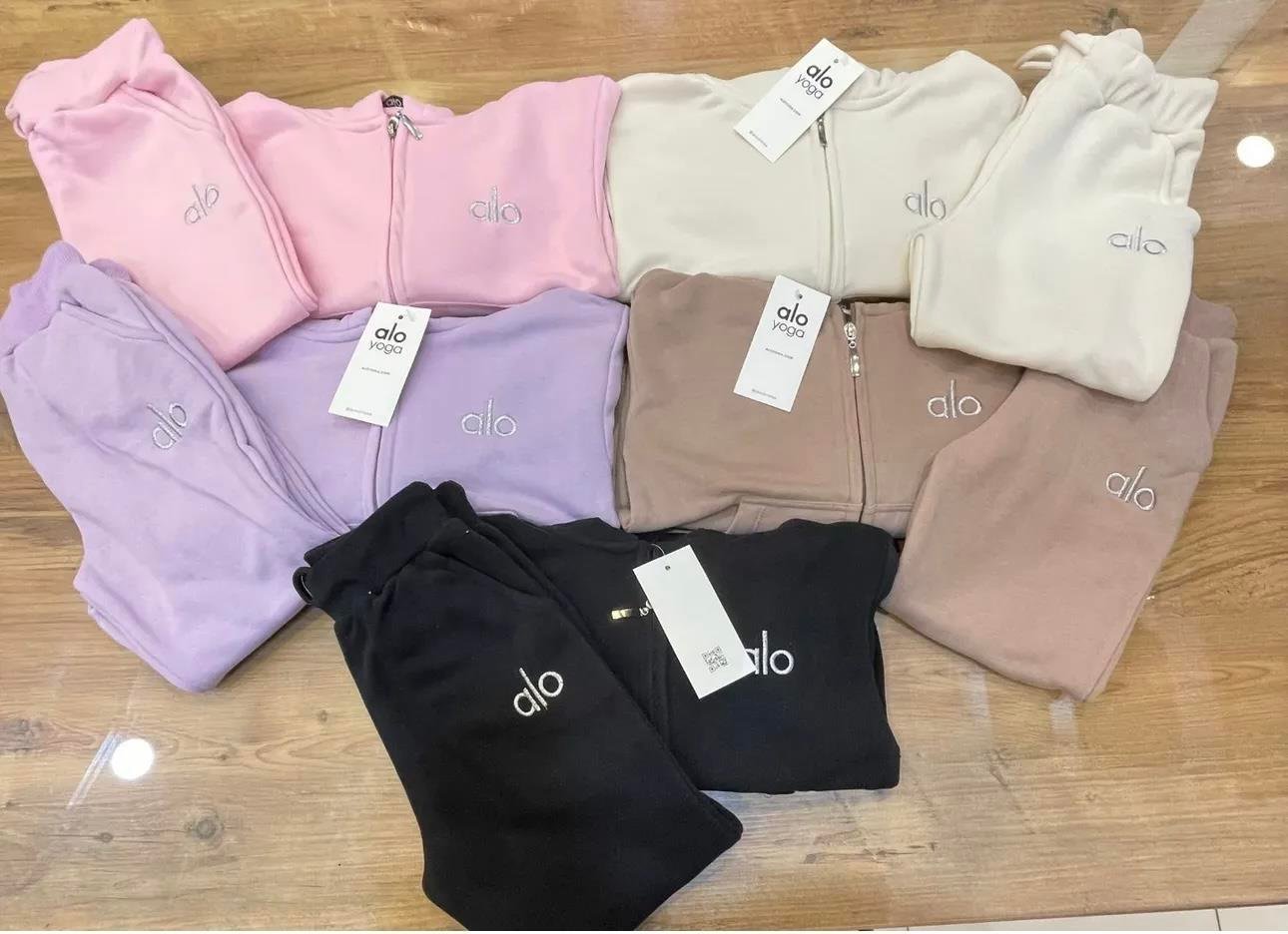 Fermuarlı Kapişonlu İkili Takım - Pembe