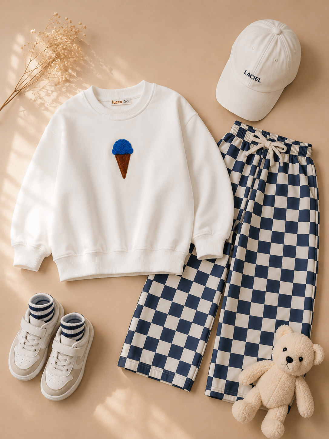 İce Cream Desenli Unisex Eşofman Takımı