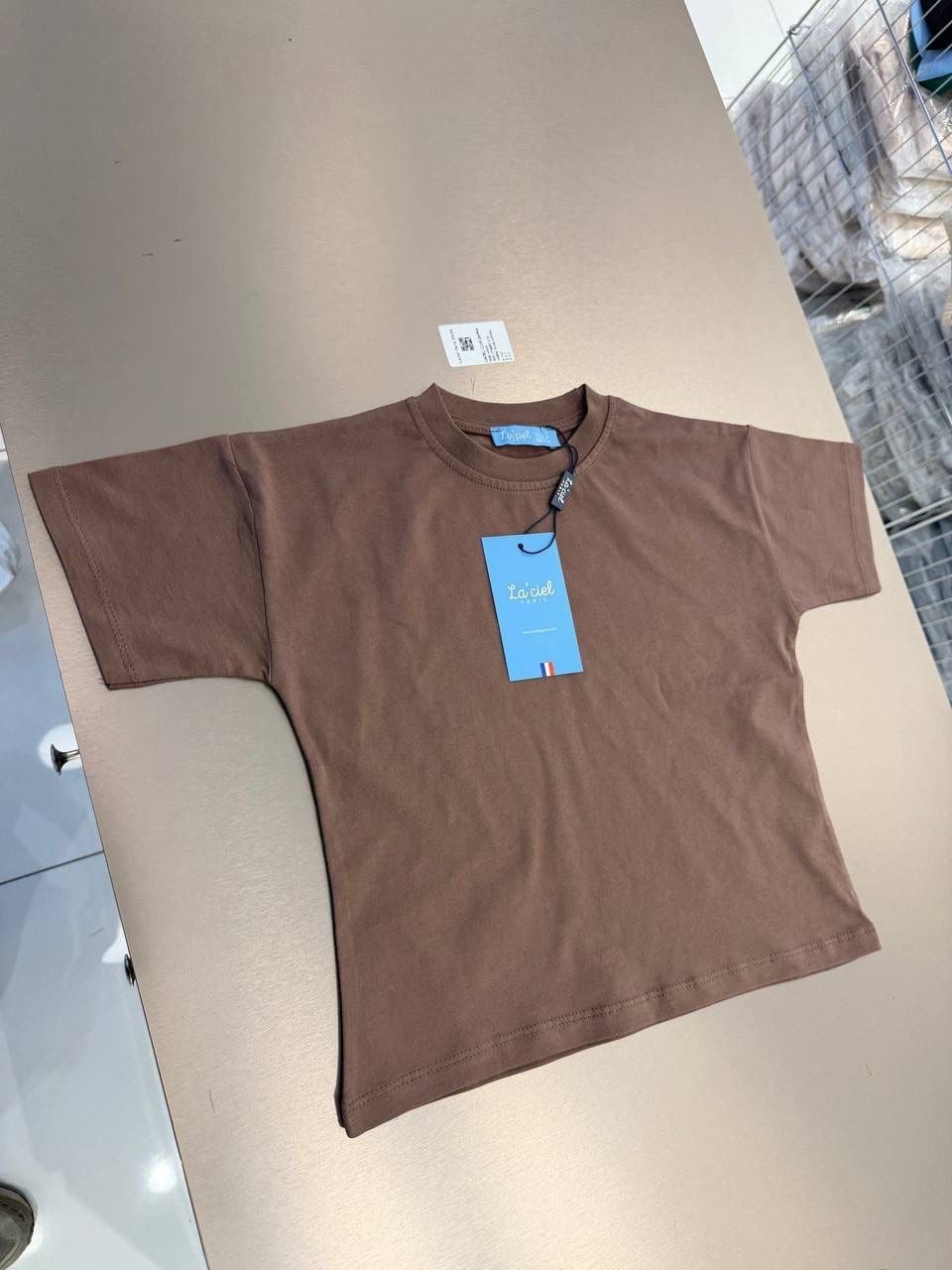 La'ciel Paris Basic Unisex Tshirt - Kahve