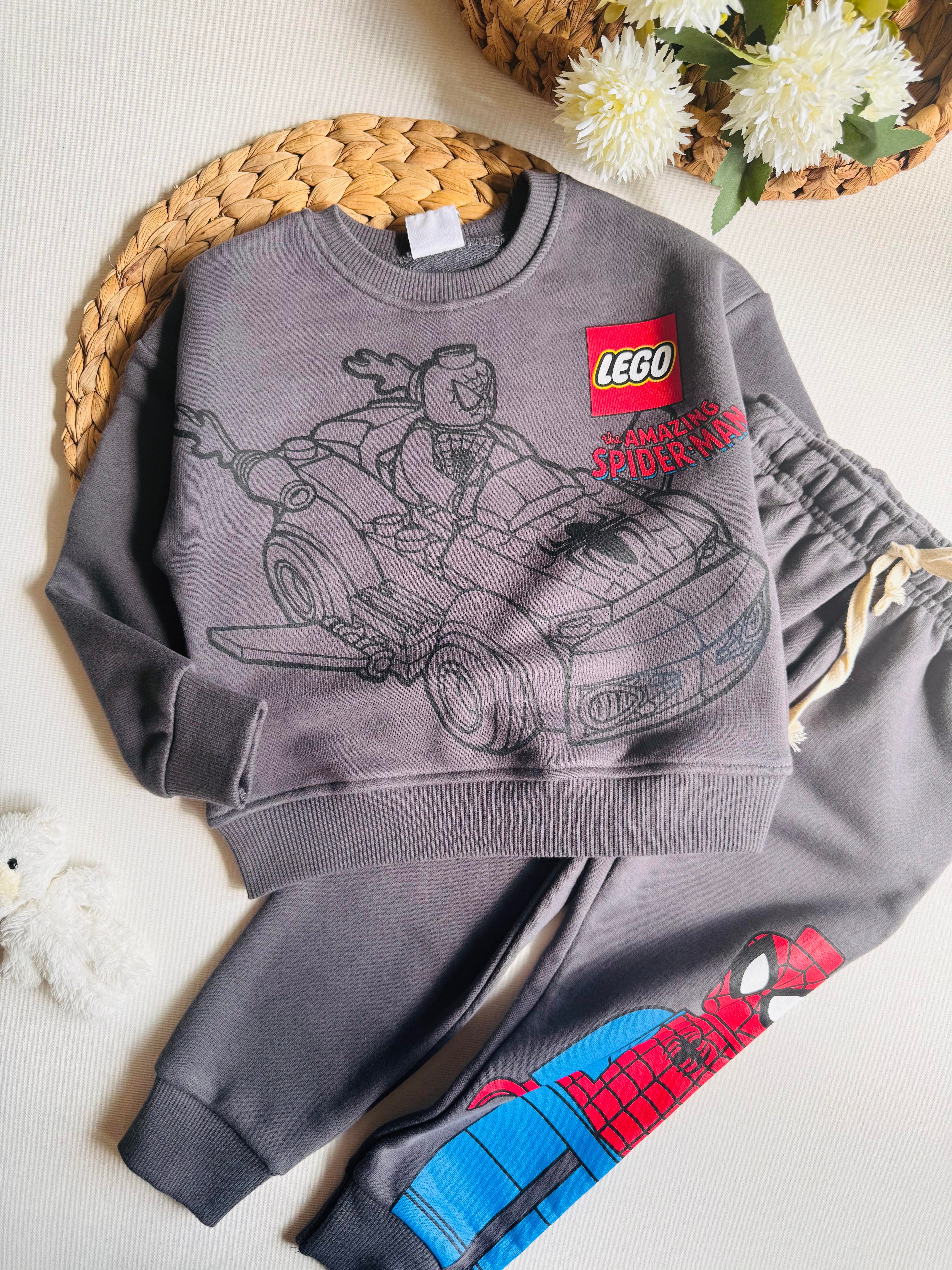 Lego Baskılı İkili Takım  - Antrasit