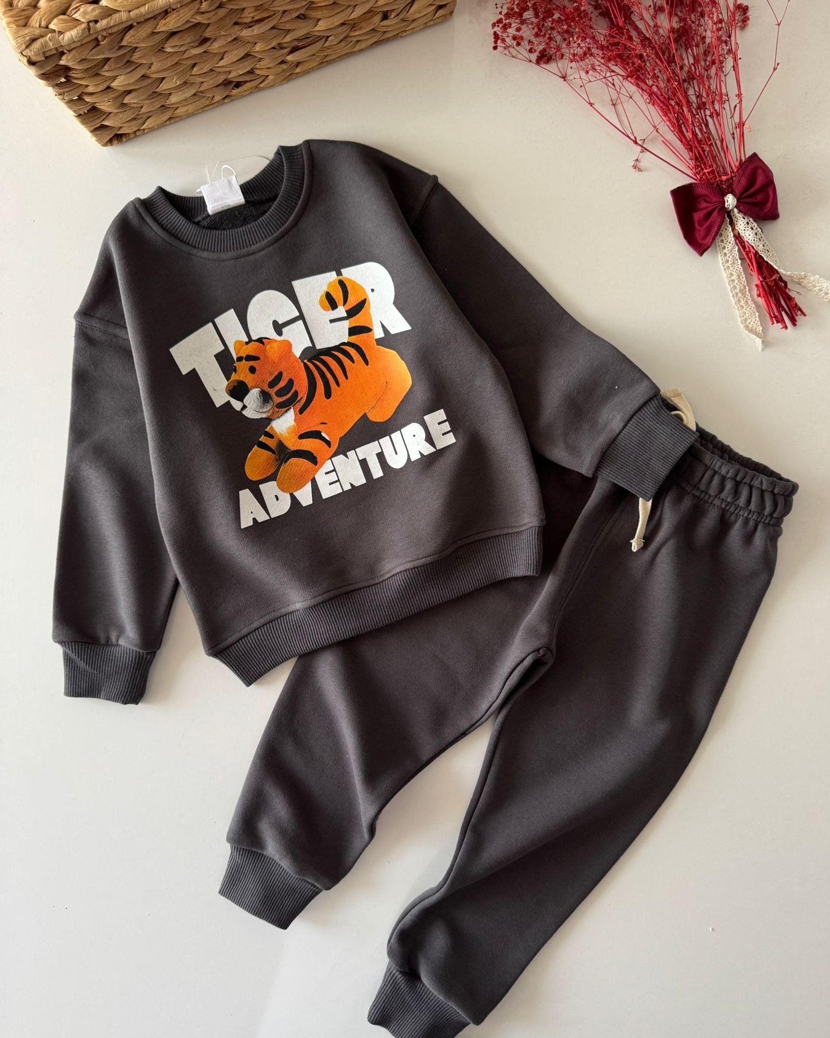Tiger Baskıkı İkili Takım  - Antrasit
