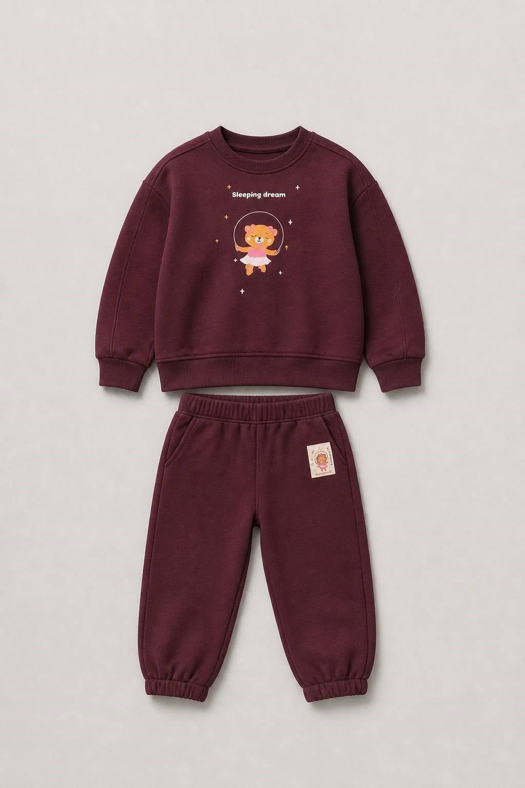 Tiny Tunes Kız Çocuk Eşofman Takım - Bordo