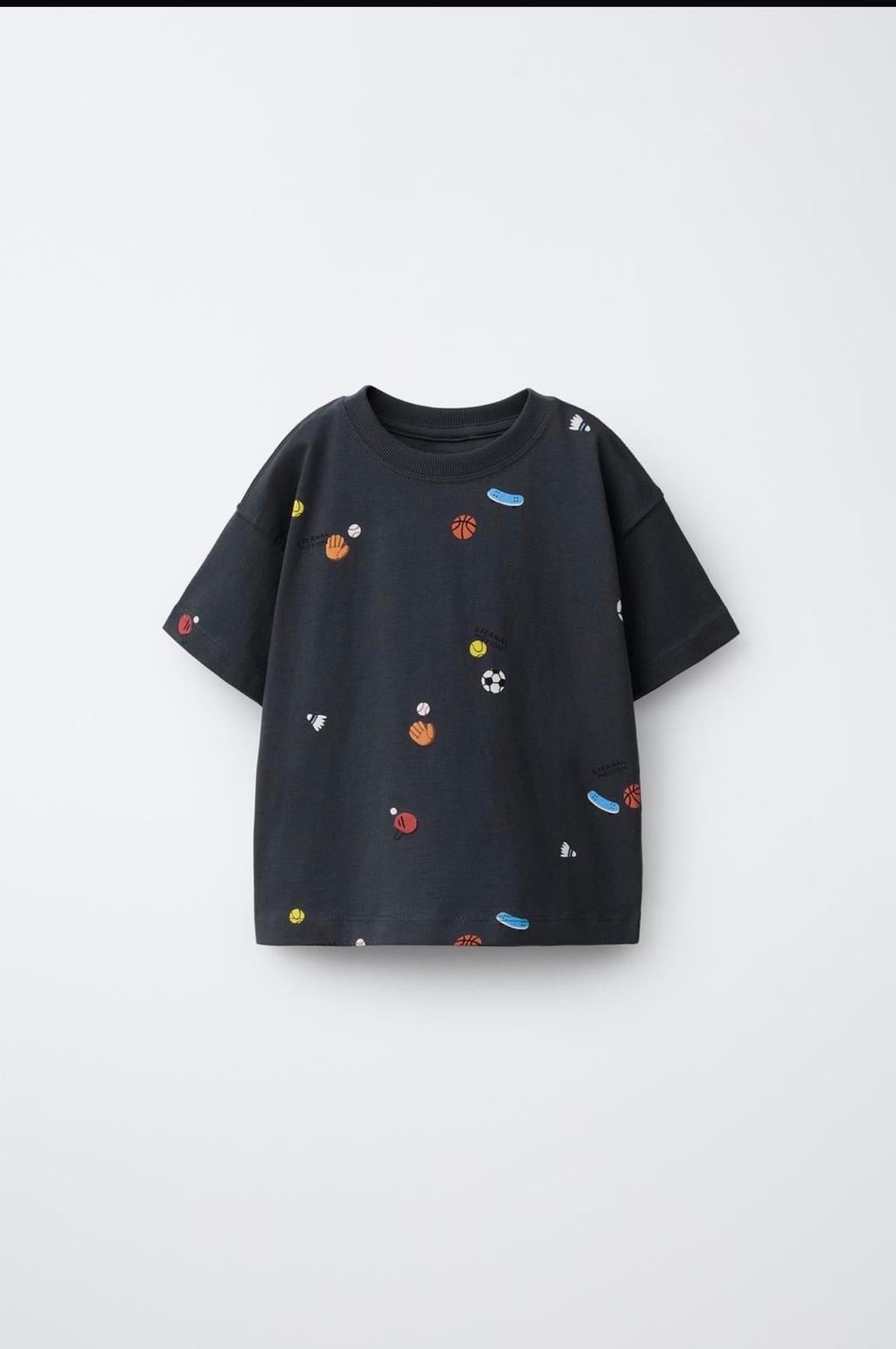 Top Baskılı Basic Tshirt - Lali