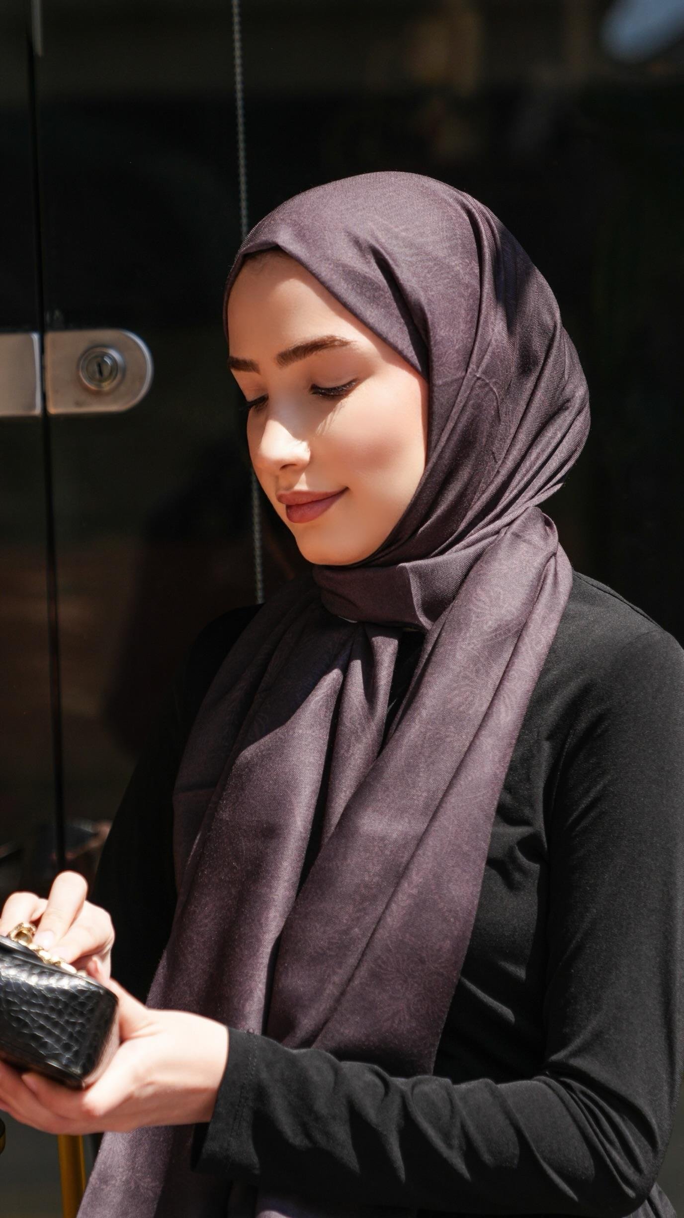 Yasera Desen Soft Şal Siyah